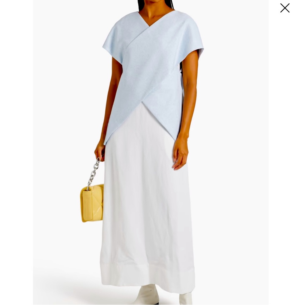 NWT Rosetta Getty crossover stretch knit top size S $780